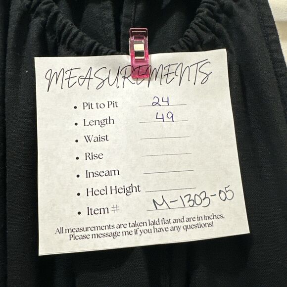 Ava & Viv Womens Midi Sheath Dress Size 2X Black Linen Sleeveless Classic LBD - Picture 5 of 14